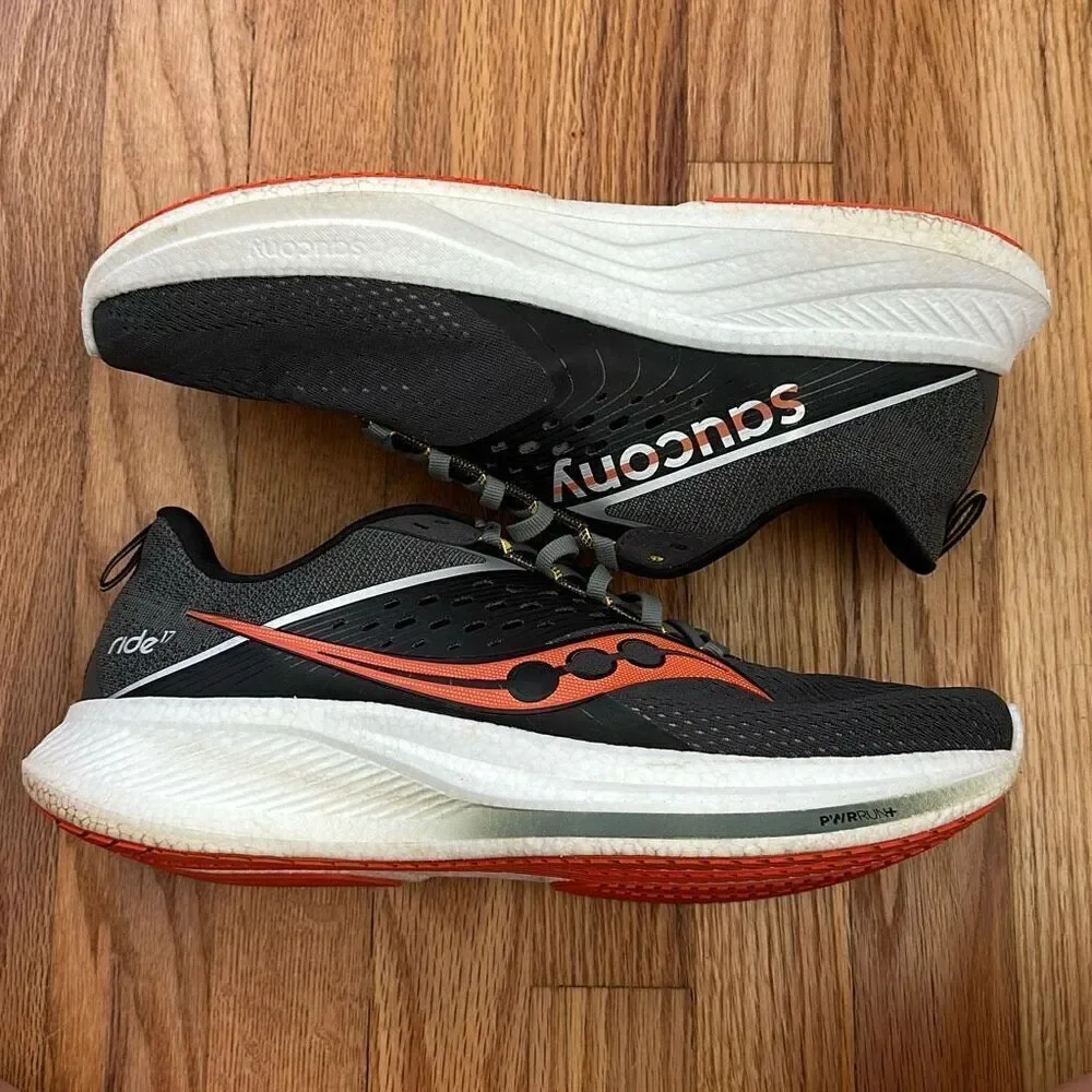 Saucony Ride 17 Shadow Pepper Men’s Size 12 W